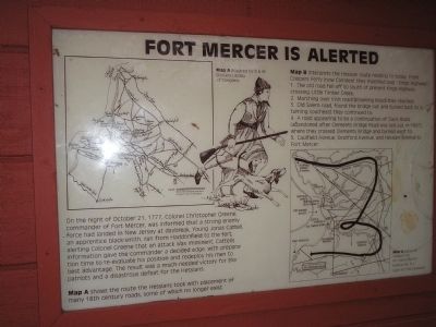 Fort Mercer is Alerted Marker image. Click for full size.