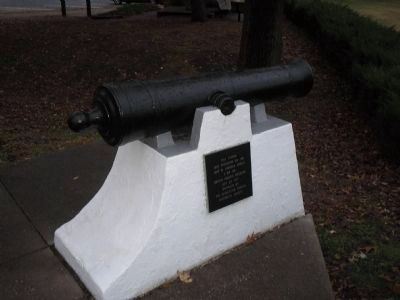 Cannon from the British Frigate <i>Augusta</i> image. Click for full size.