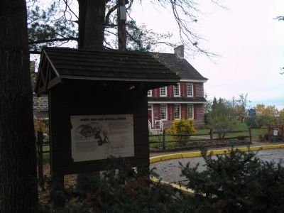 Marker with Whitall House image. Click for full size.