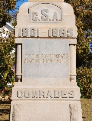 Jonesville Confederate Monument Marker - West Side image. Click for full size.