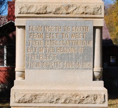 Jonesville Confederate Monument Marker - South Side image. Click for full size.
