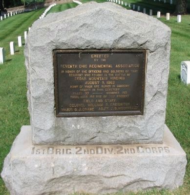 Seventh Ohio Regiment Monument image. Click for full size.