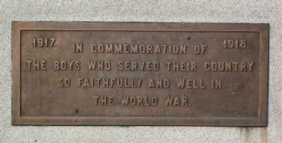 McConnelsville World War I Memorial Marker. Click for full size. McConnelsville World War I Memorial Marker image. Click for full size.