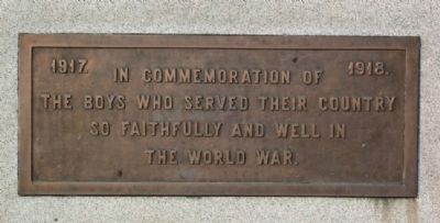 McConnelsville World War I Memorial Marker image. Click for full size.