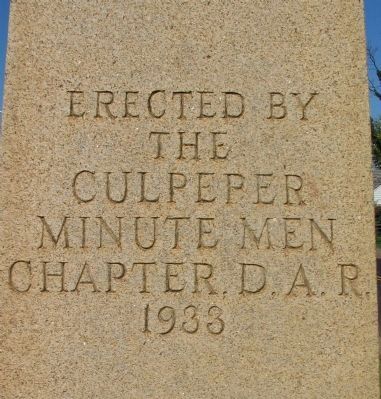 Back of Monument. Click for full size. Back of Monument image. Click for full size.