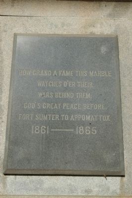 Spartanburg Confederate War Monument Marker image. Click for full size.