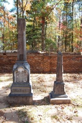 Tombstones for Carrie C. Duncan (Left)<br>Ellen Douglas Duncan (Right) image. Click for full size.