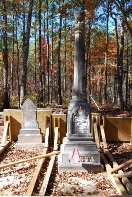 Tombstones for Mary E. Gist (Left)<br>Gov. William H. Gist (Right) image. Click for full size.