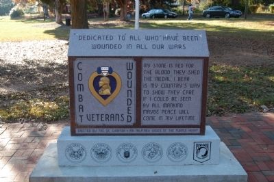 Purple Heart Memorial Marker. Click for full size. Purple Heart Memorial Marker image. Click for full size.