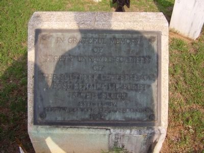 Eighty Unnamed Soldiers Marker. Click for full size. Eighty Unnamed Soldiers Marker image. Click for full size.