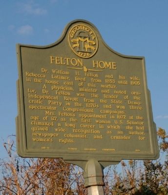 Felton Home Marker. Click for full size. Felton Home Marker image. Click for full size.