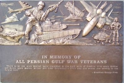 Persian Gulf War Veterans Memorial Marker image. Click for full size.