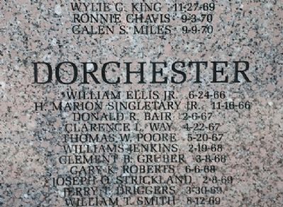 South Carolina Vietnam War Memorial Marker image. Click for full size.