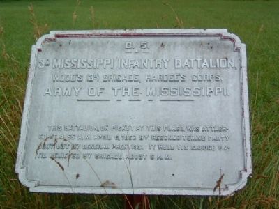3rd Mississippi Infantry Battalion Marker. Click for full size. 3rd Mississippi Infantry Battalion Marker image. Click for full size.