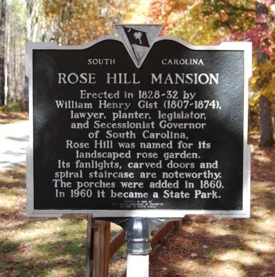 Rose Hill Mansion Marker. Click for full size. Rose Hill Mansion Marker image. Click for full size.