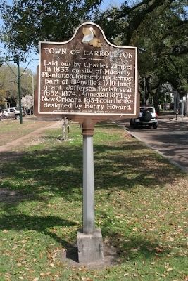 Town of Carrollton Marker. Click for full size. Town of Carrollton Marker image. Click for full size.
