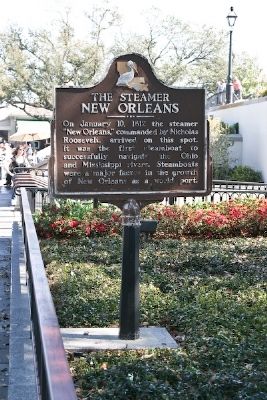 The Steamer New Orleans Marker image. Click for full size.