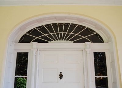 Rose Hill Mansion -<br>Fanlight Over Front (West) Entrance image. Click for full size.