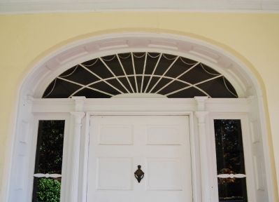 Rose Hill Mansion -<br>Fanlight Over Front (West) Entrance. Click for full size. Rose Hill Mansion -<br>Fanlight Over Front (West) Entrance image. Click for full size.