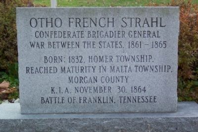 Otho French Strahl Marker (front) image. Click for full size.