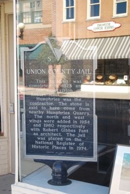 Union County Jail Marker - Reverse. Click for full size. Union County Jail Marker - Reverse image. Click for full size.