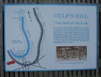 Culp's Hill Marker image. Click for full size.