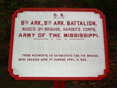 8th Ark., 9th Ark. Battalion Marker image. Click for full size.