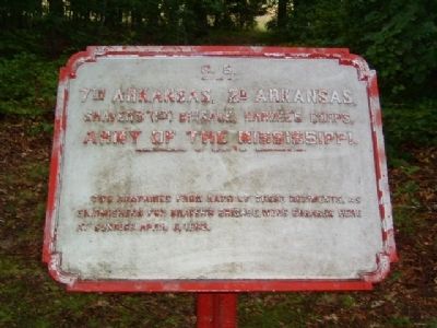 7th Arkansas, 2d Arkansas Marker image. Click for full size.