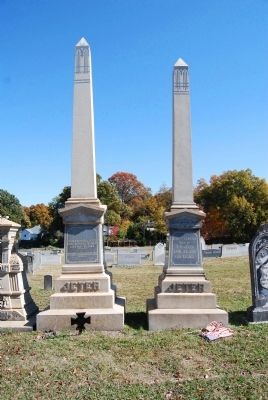 Tombstones for<br>Governor Thomas B. Jeter<br> and Wife, Ann Thomson. Click for full size. Tombstones for<br>Governor Thomas B. Jeter<br> and Wife, Ann Thomson image. Click for full size.