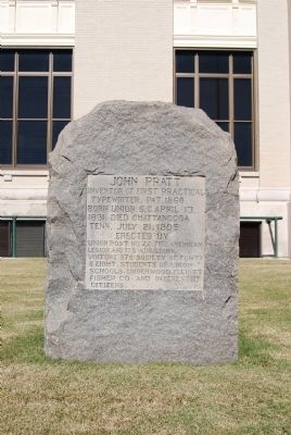 John Pratt Marker image. Click for full size.