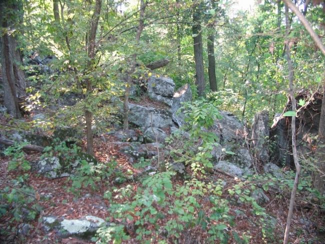 "The hill was steep, heavily timbered, rocky, and difficult of ascent.". Click for full size. "The hill was steep, heavily timbered, rocky, and difficult of ascent." image. Click for full size.