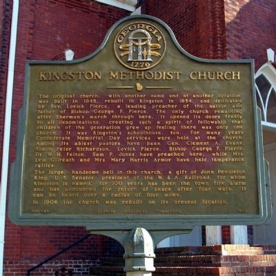 Kingston Methodist Church Marker image. Click for full size.