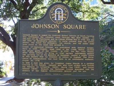 Johnson Square Marker image. Click for full size.