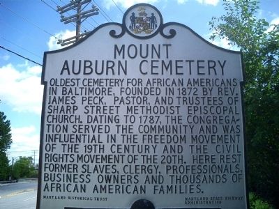 Mount Auburn Cemetery Marker image. Click for full size.