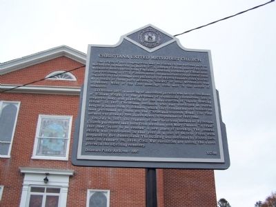 Christiana United Methodist Church Marker. Click for full size. Christiana United Methodist Church Marker image. Click for full size.