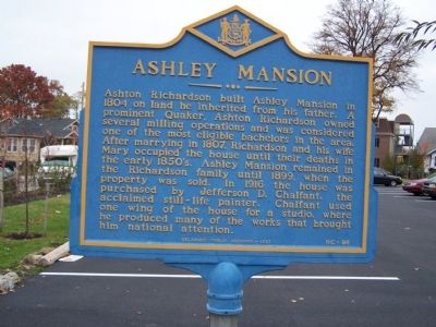 Ashley Mansion Marker image. Click for full size.