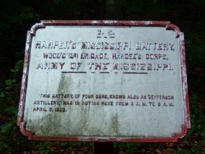 Harper's Mississippi Battery Marker image. Click for full size.