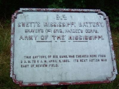 Swett's Mississippi Battery Marker image, Touch for more information