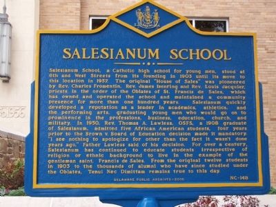 Salesianum School Marker image. Click for full size.