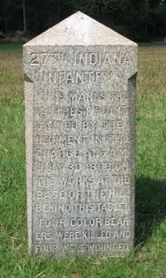 27th Indiana Infantry Marker image. Click for full size.