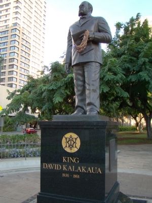 King David Kalākaua Monument image. Click for full size.