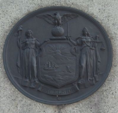 State Seal on the Monument image. Click for full size.