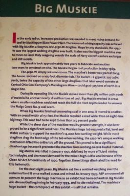 Big Muskie Marker Narrative image. Click for full size.