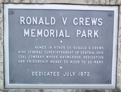 Ronald V. Crews Memorial Park Marker image. Click for full size.