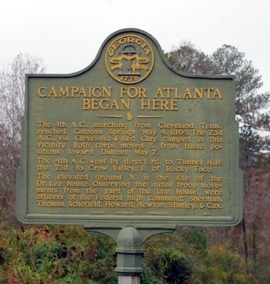 Campaign for Atlanta Began Here Marker image. Click for full size.