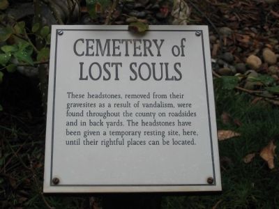 Cemetery of Lost Souls Marker image. Click for full size.