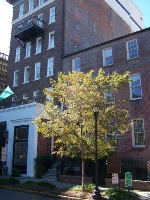 The Oliver Sturges House Marker, seen lower right. Click for full size. The Oliver Sturges House Marker, seen lower right image. Click for full size.