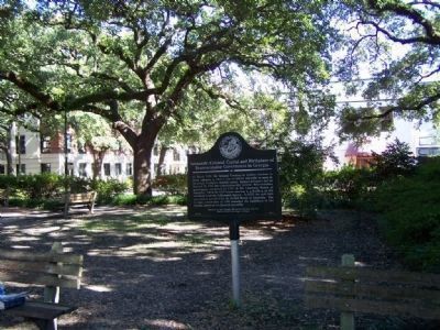 Savannah: Colonial Capital and Birthplace of Marker at Reynolds Square, Savannah image. Click for full size.