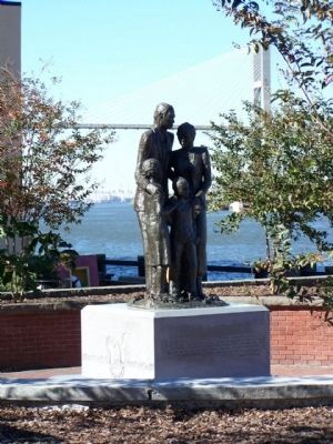 African American Monument Marker, along The Savannah's River front image. Click for full size.