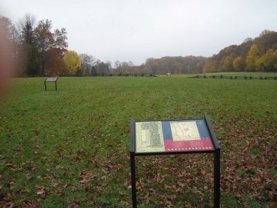 Marker on the Paoli Battlefield image. Click for full size.